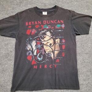 Black Vintage BRYAN Duncan MERCY Graphic T-Shirt